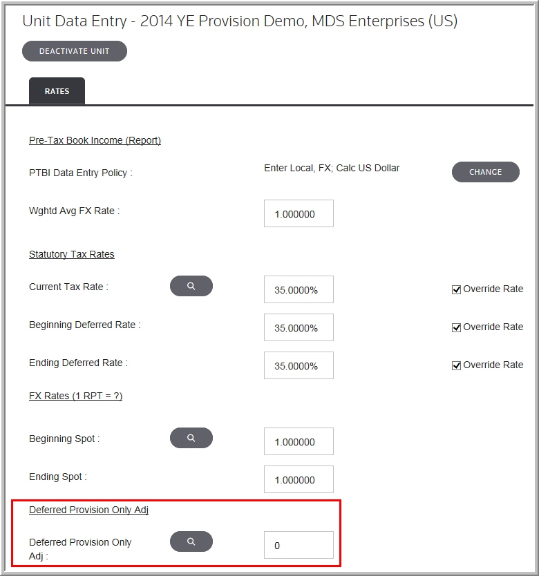 2016 Manage Units Deferred Provision Only Adj