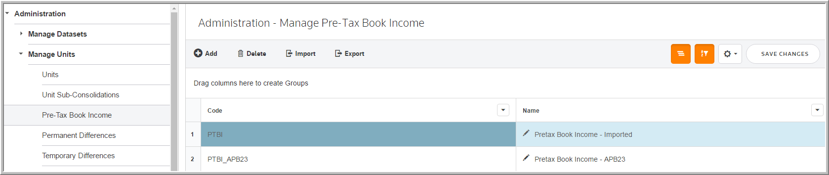 2016 pre tax book income