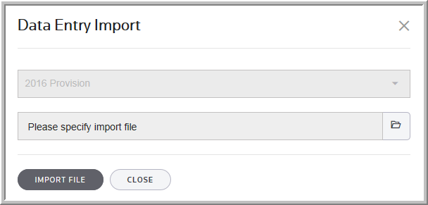 2016 data entry import