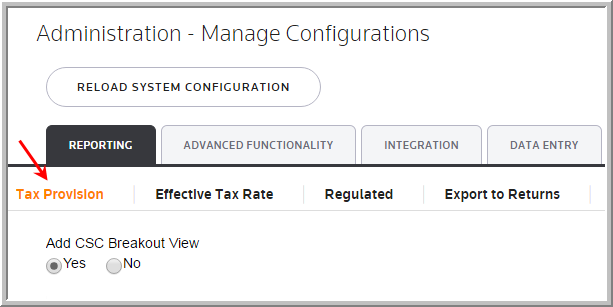 2016 funtionality csc tax provision