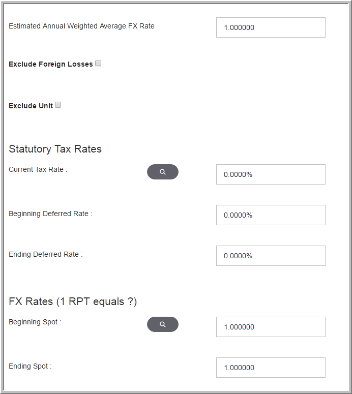 2016 Interim functionality - Forecast - Rates