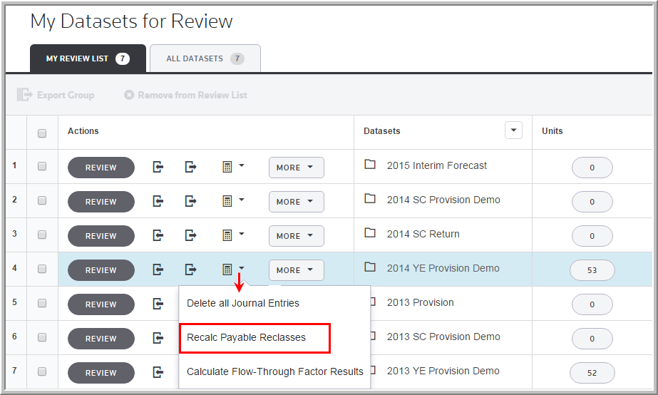 2016 functionality - Calculate Payable Reclass