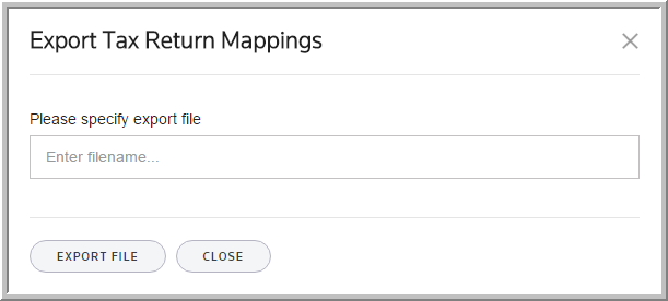 2016 export tax return mappings