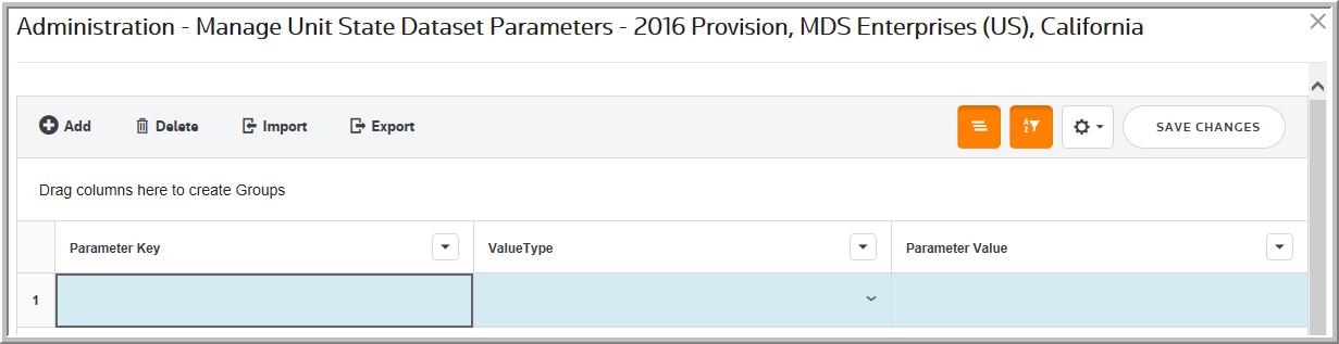 2016 manage unit state dataset parameters