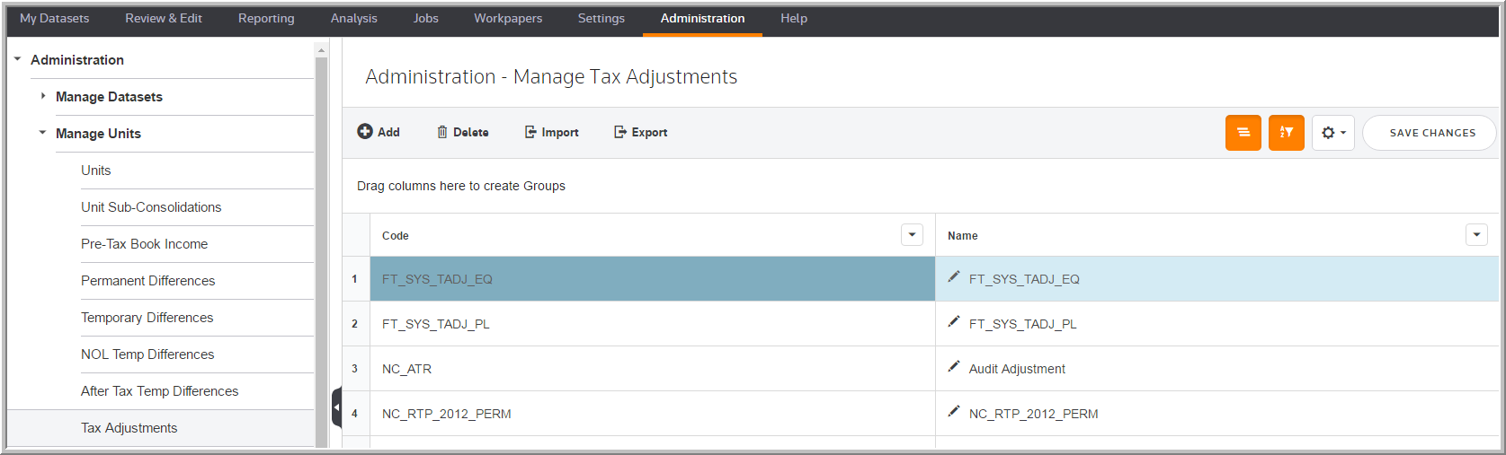 2016 manage tax adjustments