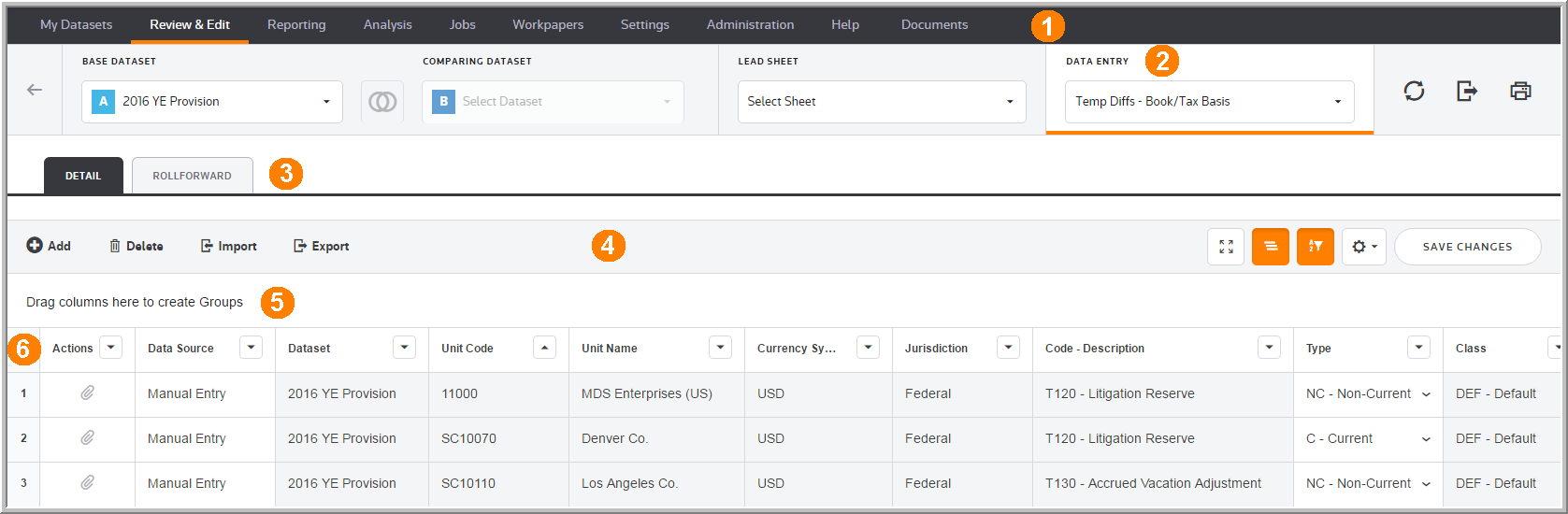 2016 Data Entry Q4 Interface