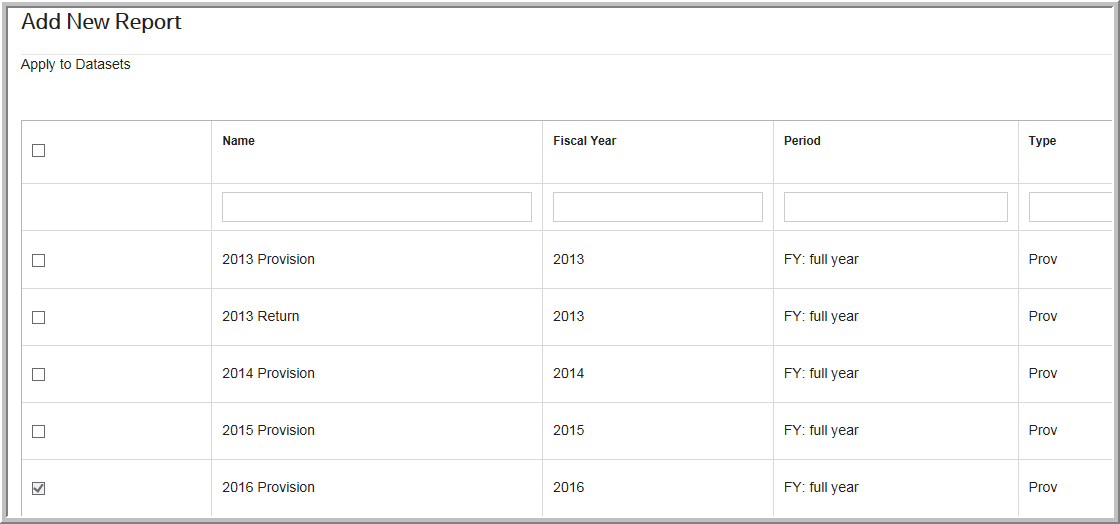 2016 apply to select datasets my reports