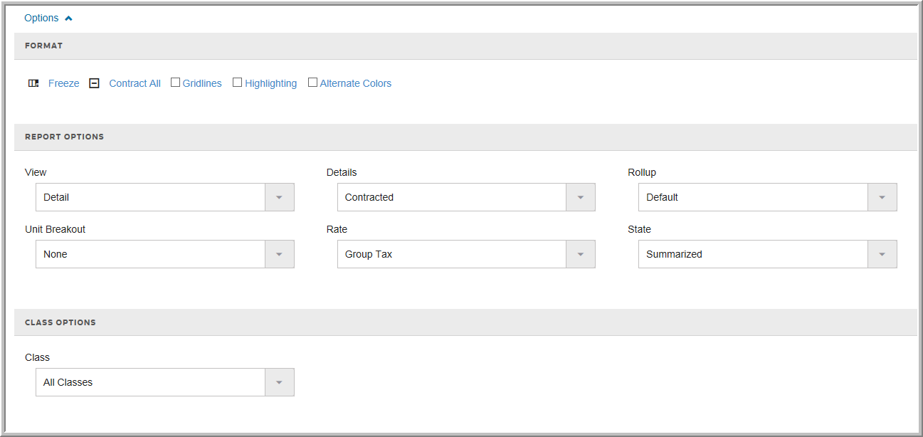 2016 reporting options